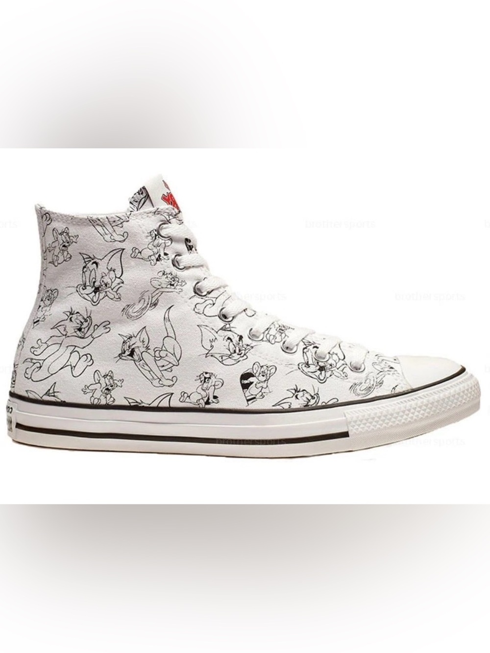 Converse Chuck Taylor Tom & Jerry All Star Hi Tops All-Over Print White Men 11.5